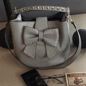 Betsey Johnson Gray Purse EUC